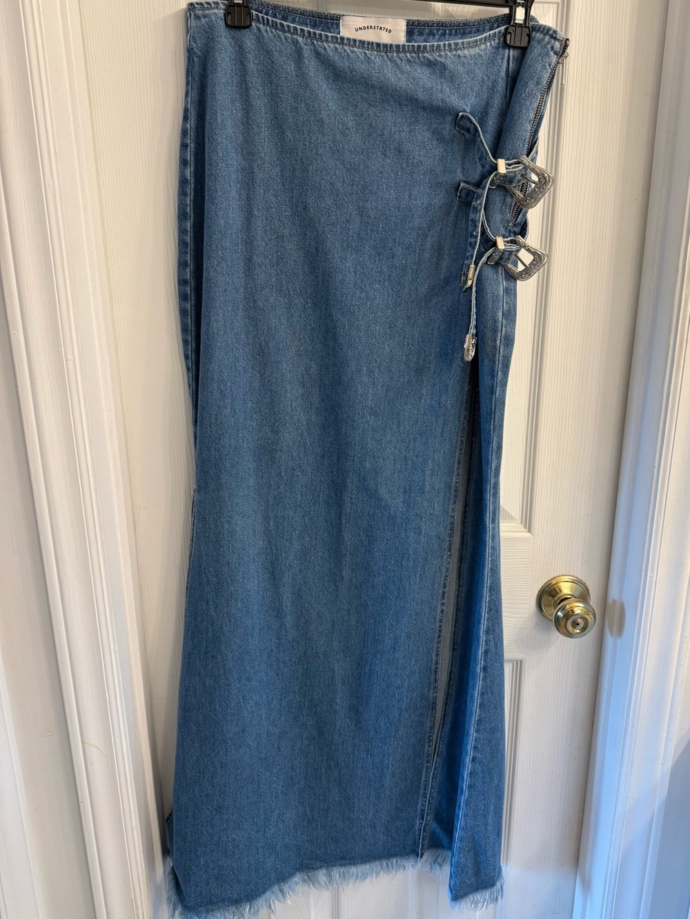 Understated Leather Western Maxi Skirt